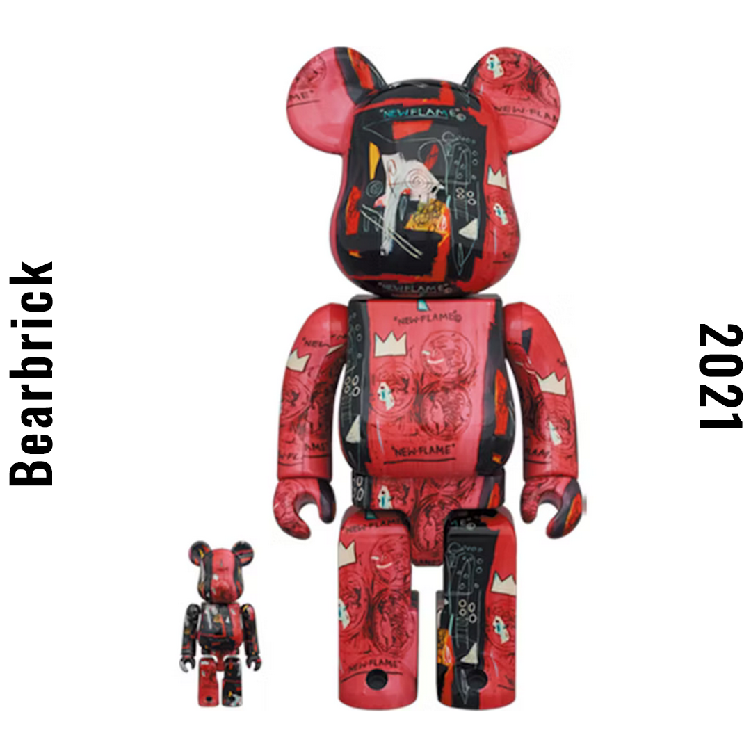 Bearbrick Andy Warhol x JEAN-MICHEL BASQUIAT #1 100%+400% Set