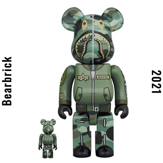 Bearbrick Bape X Alpha Industries 100%+400% Set