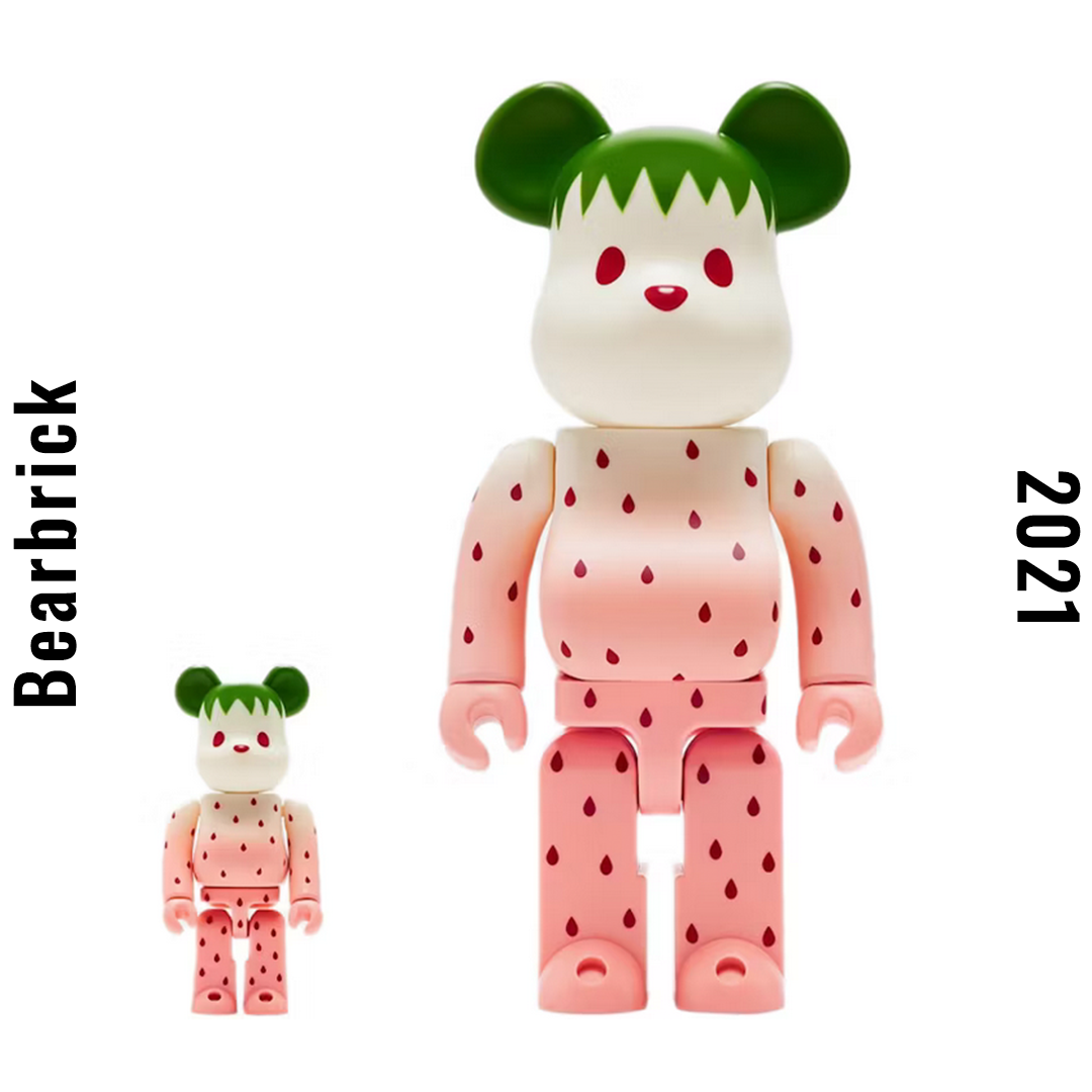 Bearbrick x CLOT Summer Fruits Snow Strawberry 100%+400% Set