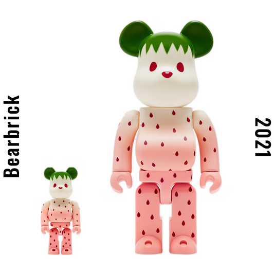 Bearbrick x CLOT Summer Fruits Snow Strawberry 100%+400% Set