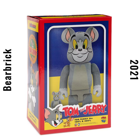 Bearbrick Tom and Jerry Flocky Tom 100%+400% Set