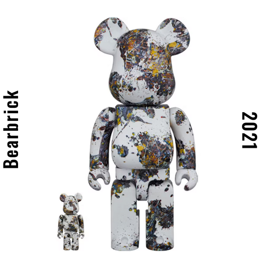 Bearbrick Jackson Pollock Studio (Splash) 100%+400% Set