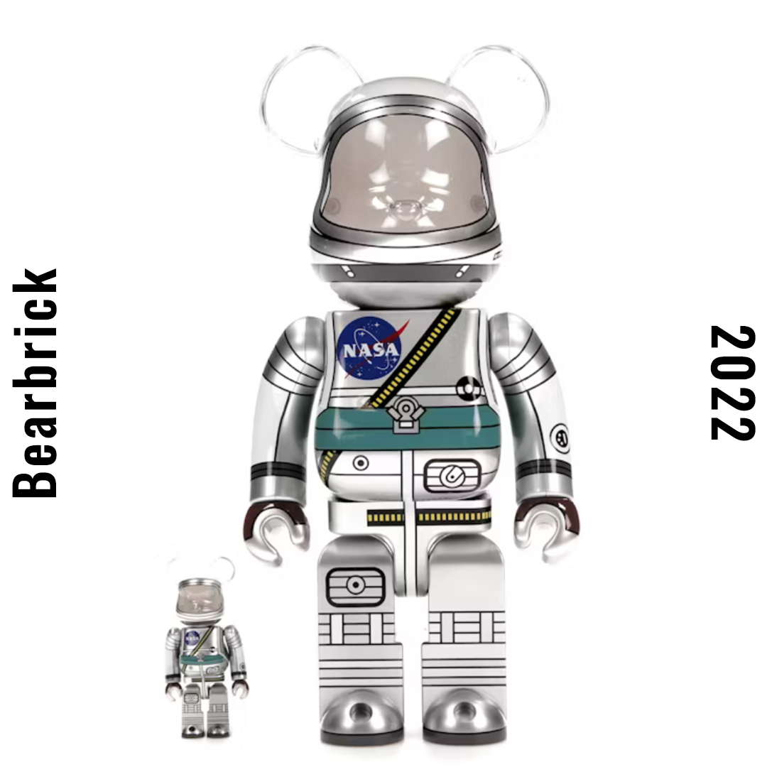 Bearbrick Project Mercury Astronaut 100%+400% Set