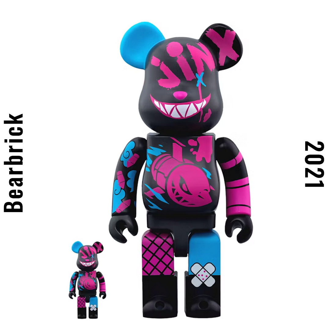 Bearbrick x Riot Games Jinx 100%+400% Set