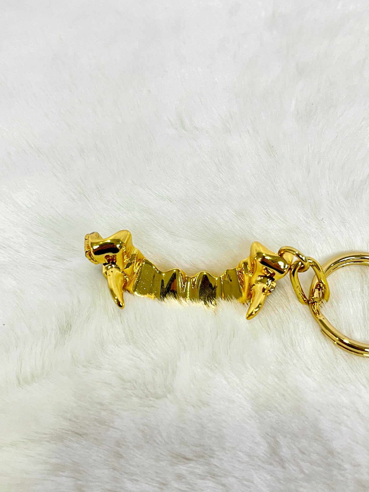 Supreme Fronts Keychain Gold