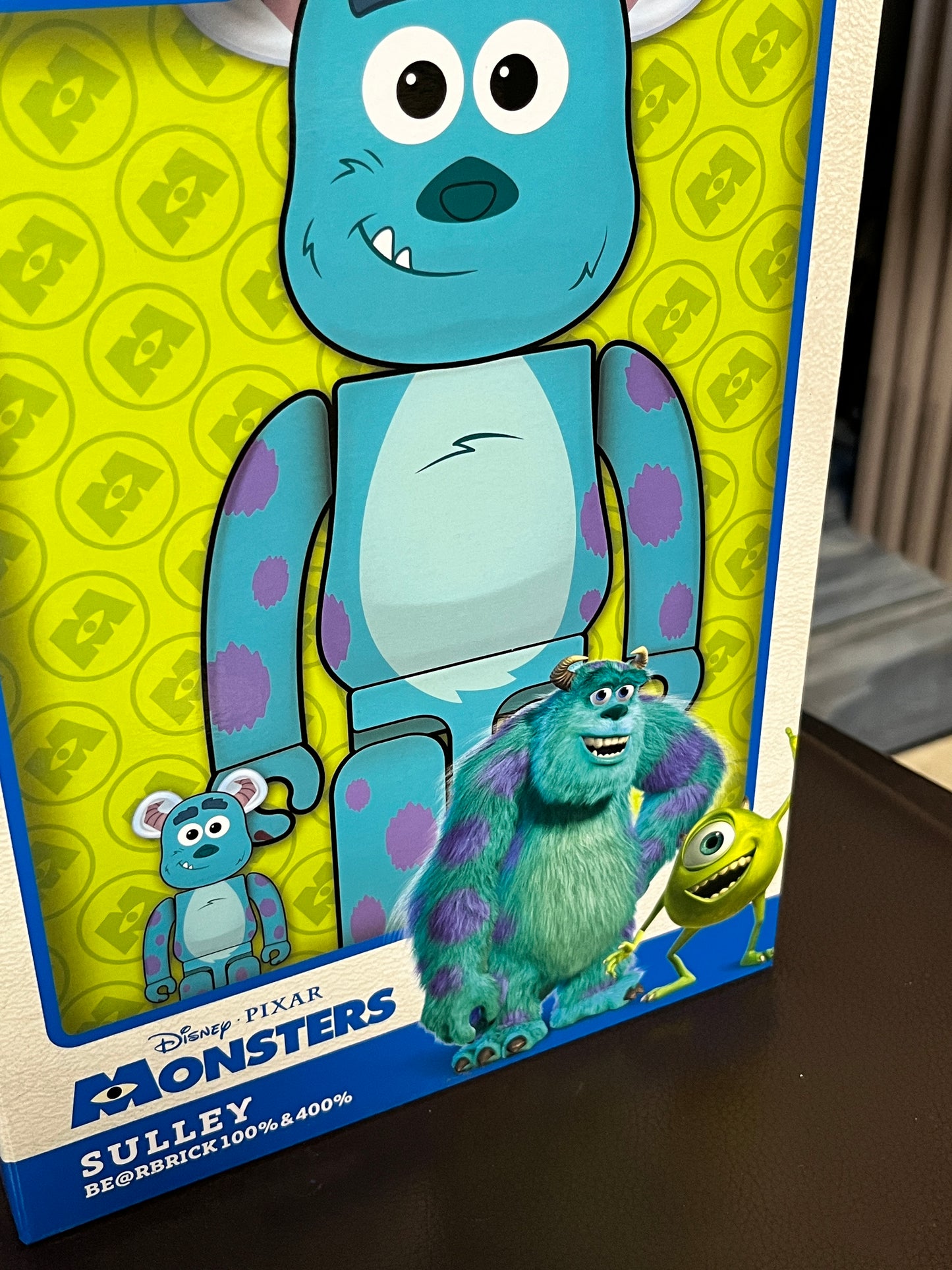 Bearbrick Disney Pixar Monsters, Inc. Sulley 1000% + 400% + 100% Bundle