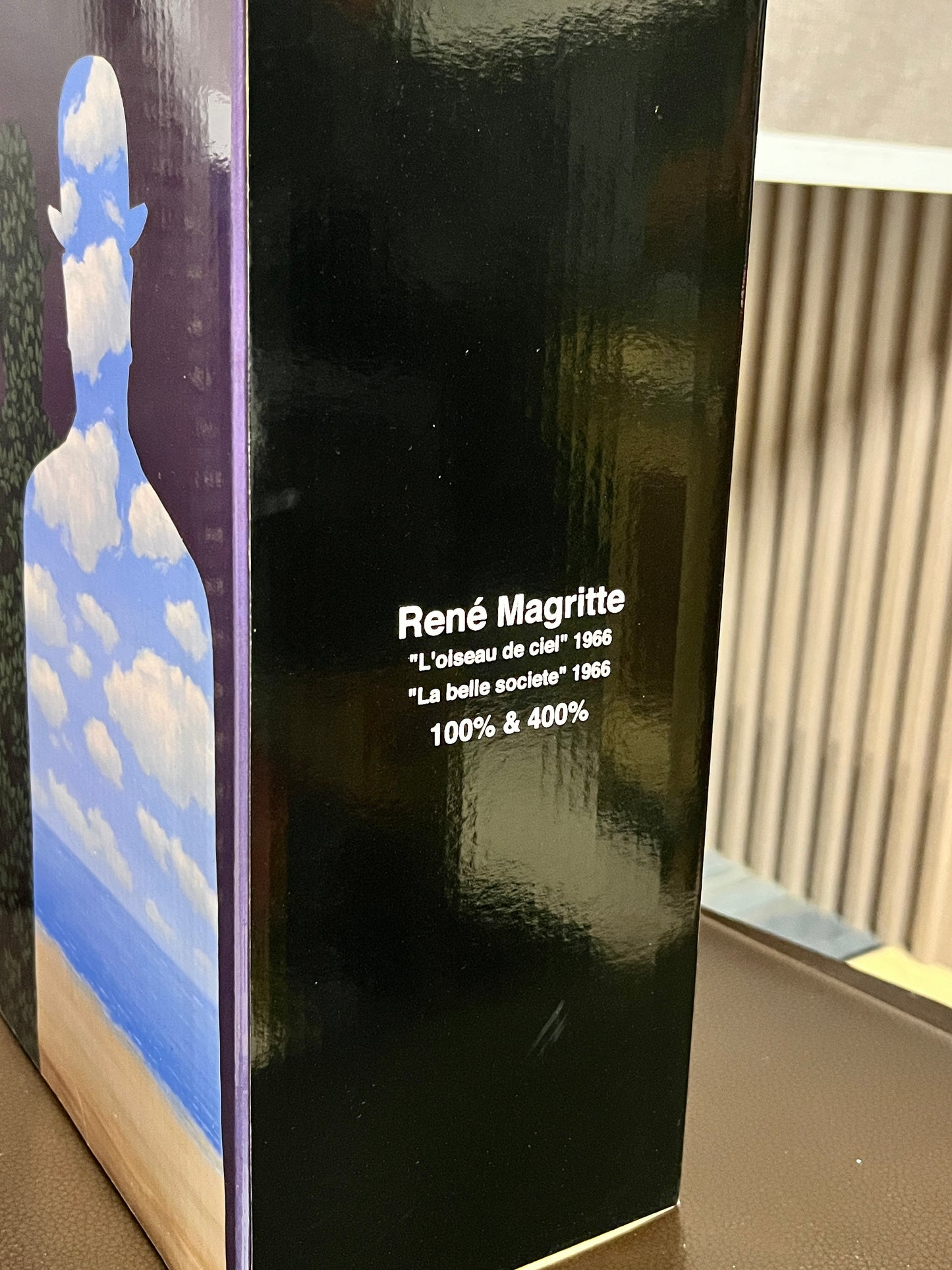 Bearbrick René Magritte (L'oiseau de ciel 1965/La belle societe 1965) 100%+400% Set