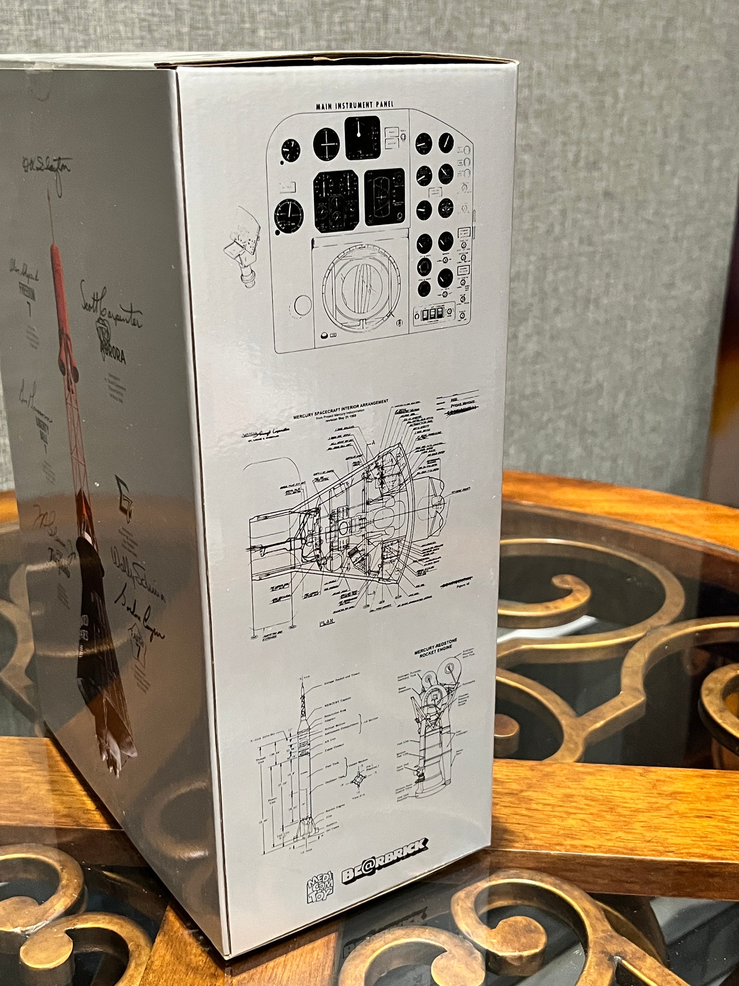 Bearbrick Project Mercury Astronaut 100%+400% Set