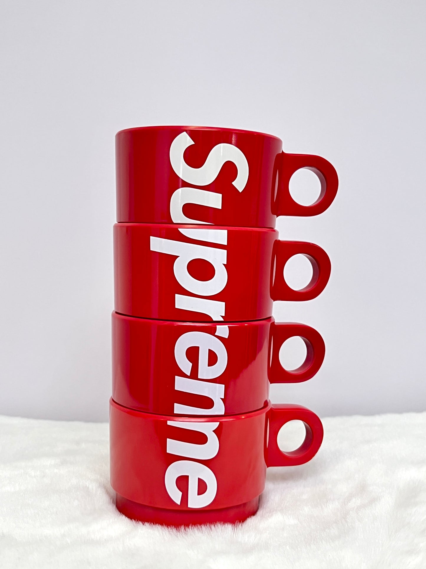 Supreme Stacking Cups (Set of 4) Red