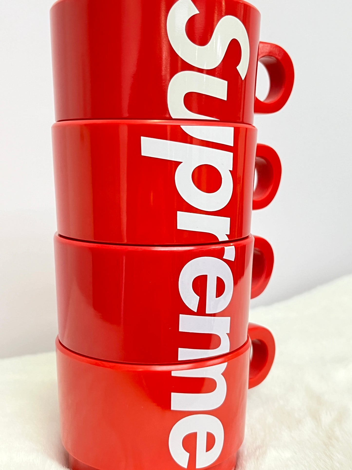 Supreme Stacking Cups (Set of 4) Red