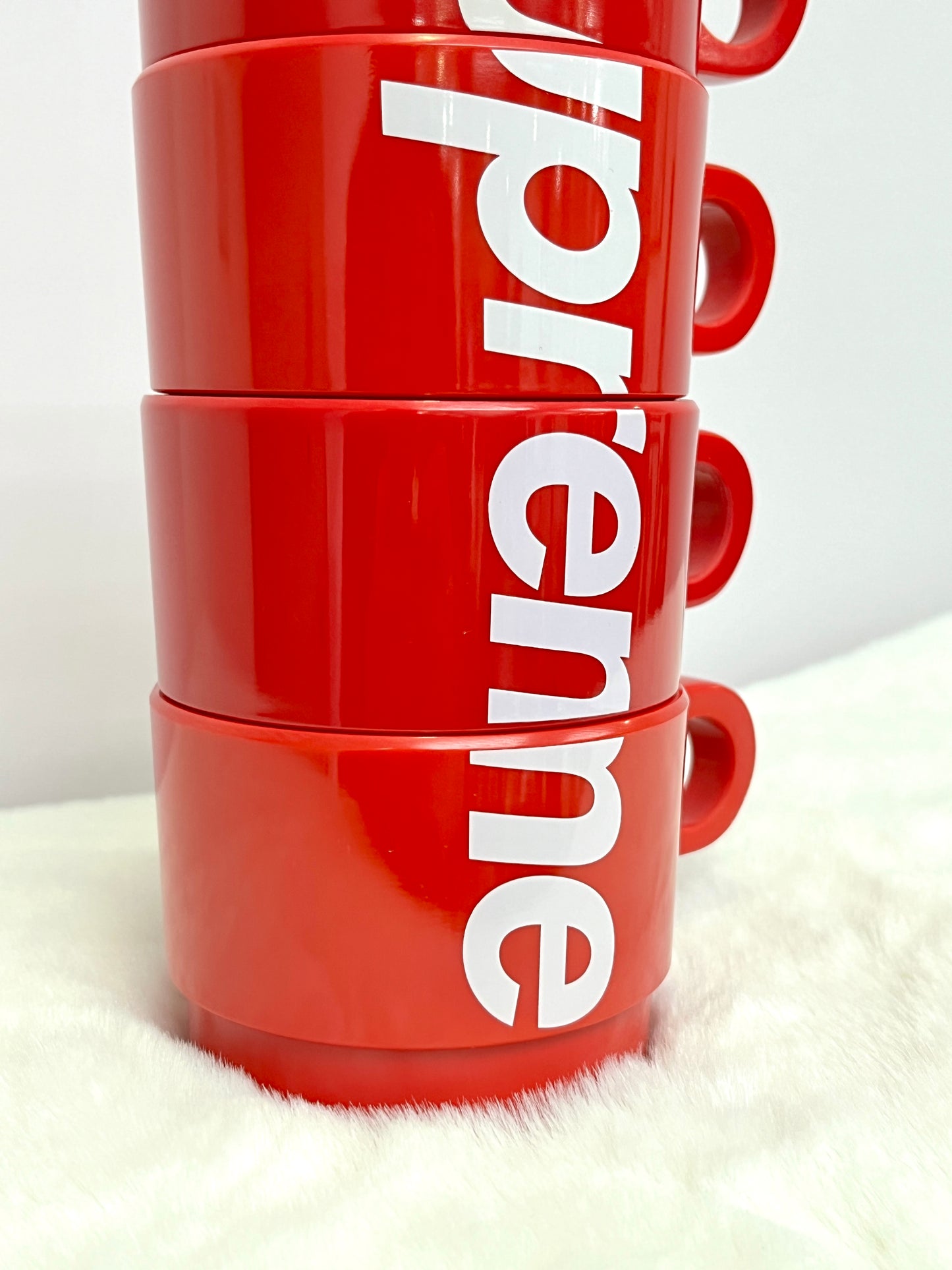 Supreme Stacking Cups (Set of 4) Red