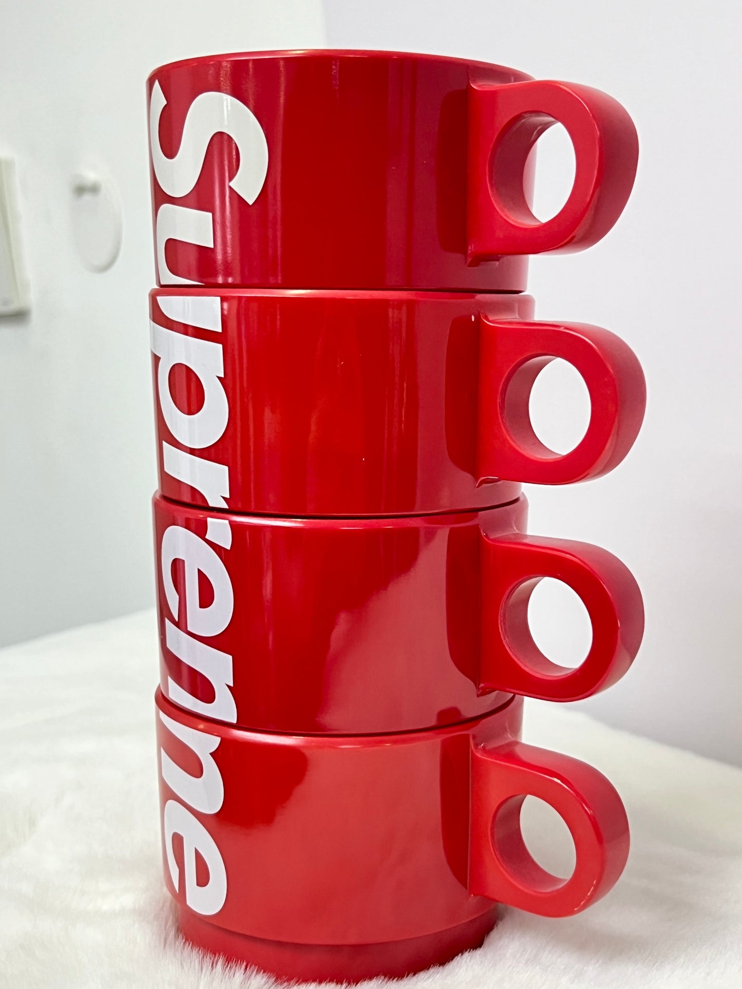 Supreme Stacking Cups (Set of 4) Red