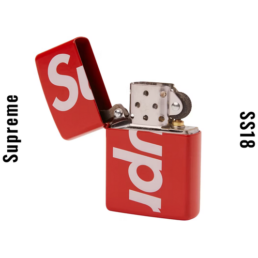 Supreme Logo Zippo Red