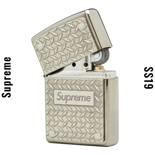 Supreme Diamond Plate Zippo Metal