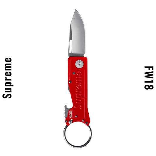 Supreme SOG Folding Knife Red