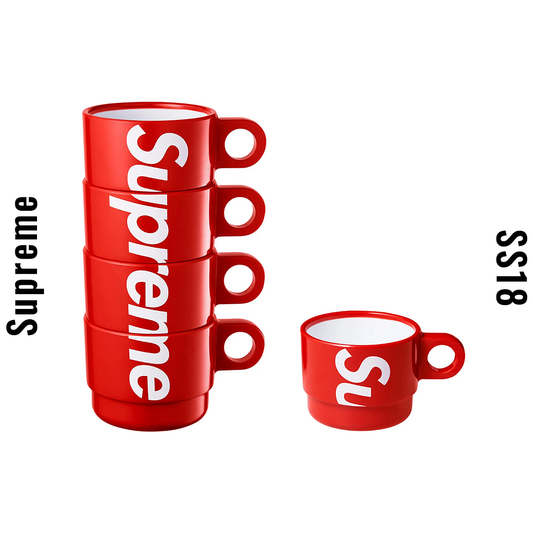 Supreme Stacking Cups (Set of 4) Red